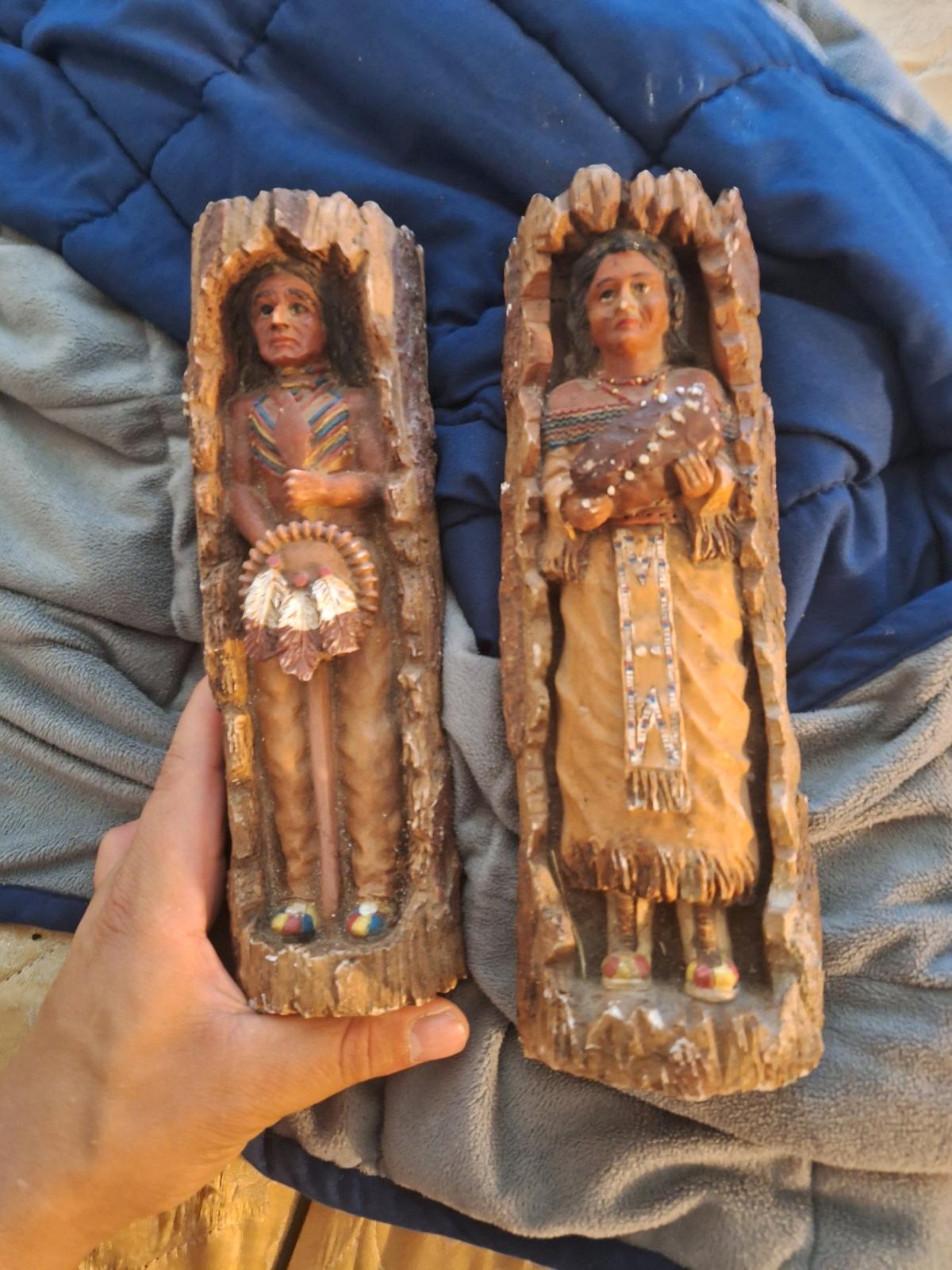 Indian statues  I worked pretty hard for these
