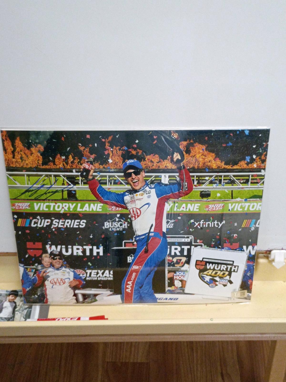 Nascar Driver Tripple AAA Sponsor Signed Photo Certified