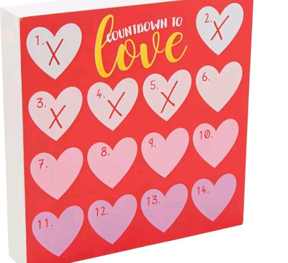 Countdown to Love Tabletop Sign