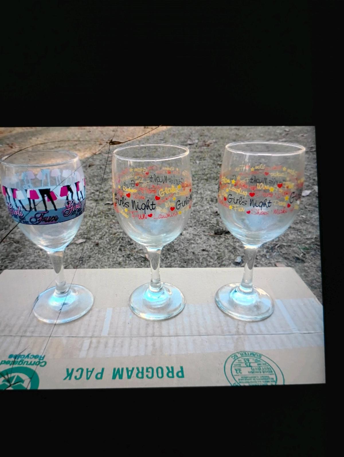 A Set of Three Matching Glasses