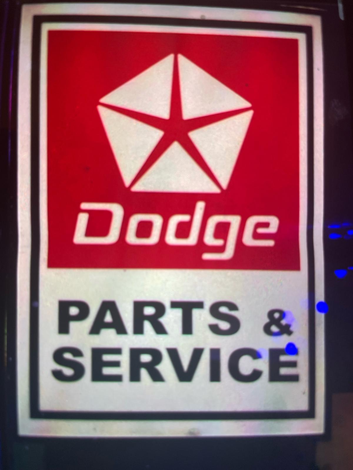 Chrysler and Dodge light up signs LED