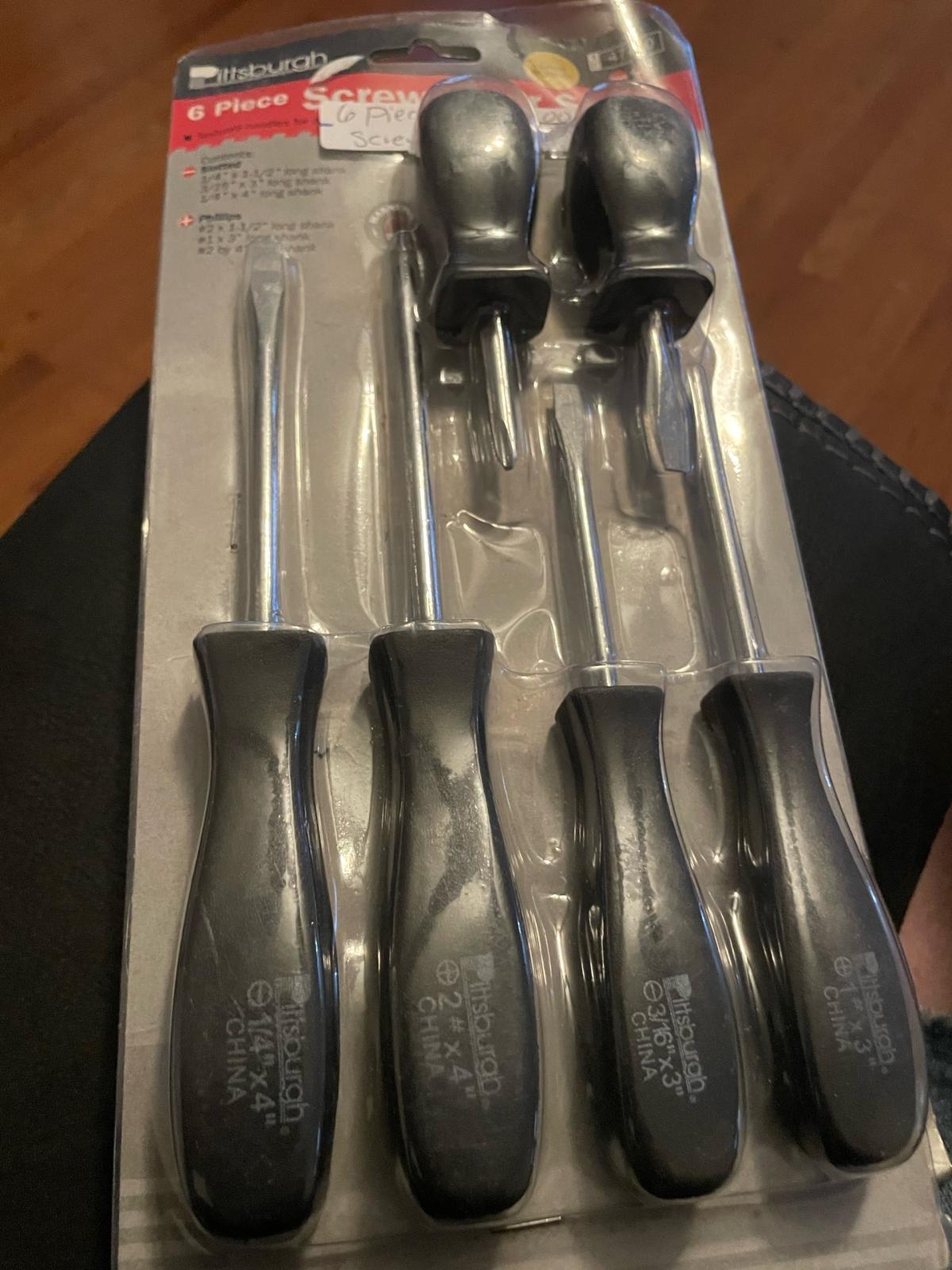 6 piece screwdriver set