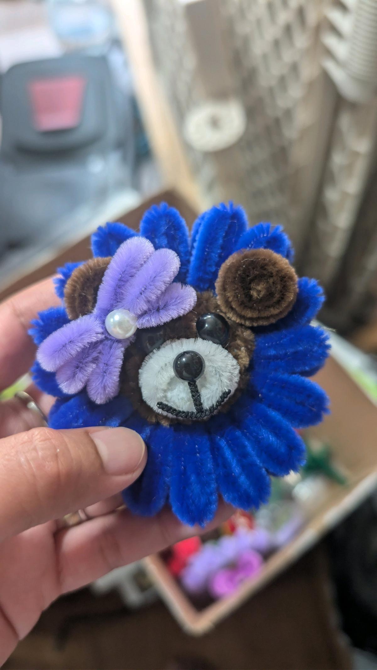 handmade flower animals keychains