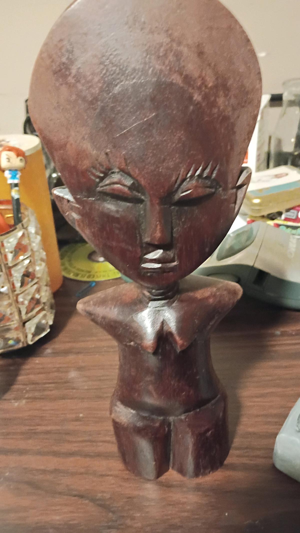 African wooden fertility doll