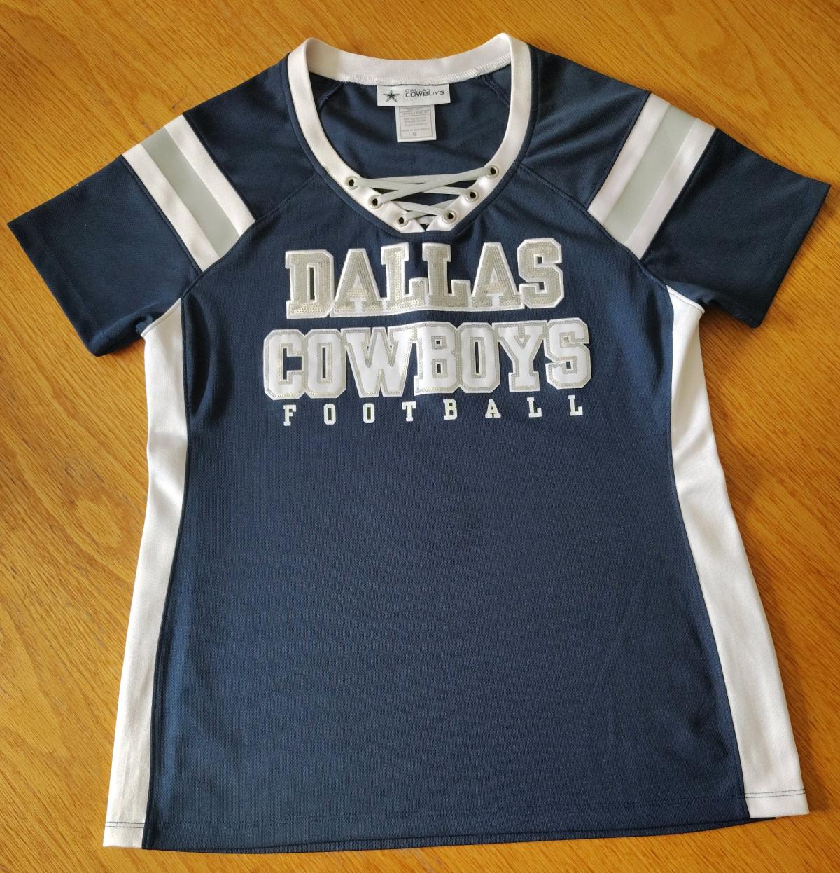 Womens Dallas Cowboys Jersey  Fashion Style with LaceUp Deta