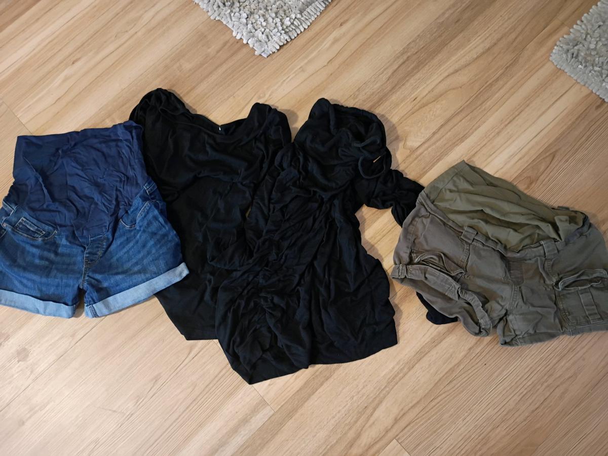 bundle of womens maternity clothes size large