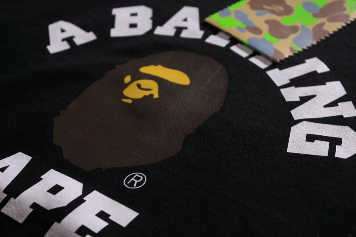 Black Graphic T Shirt Y2K Logo And Ape Head