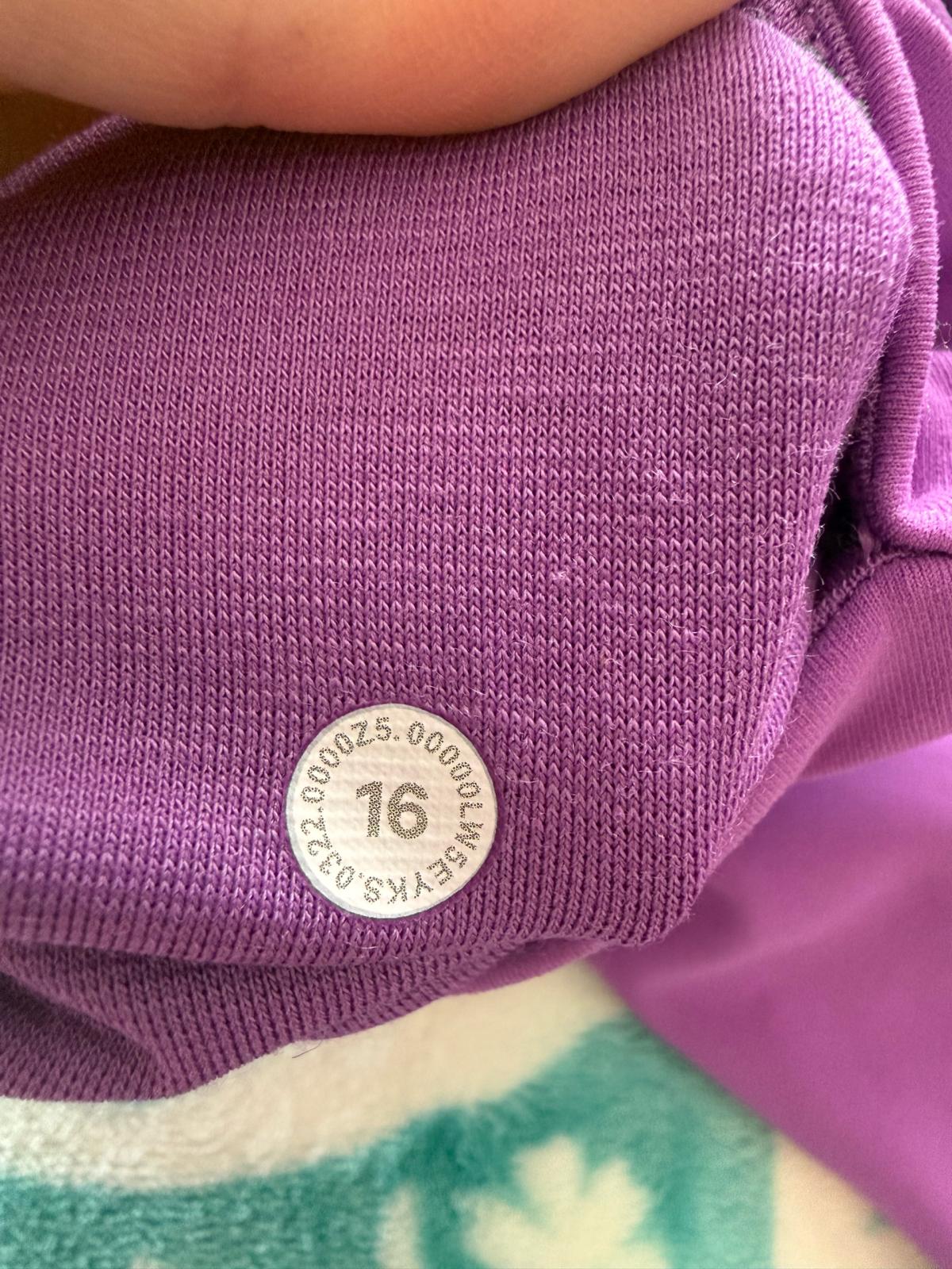 lululemon size 16 orchid purple
