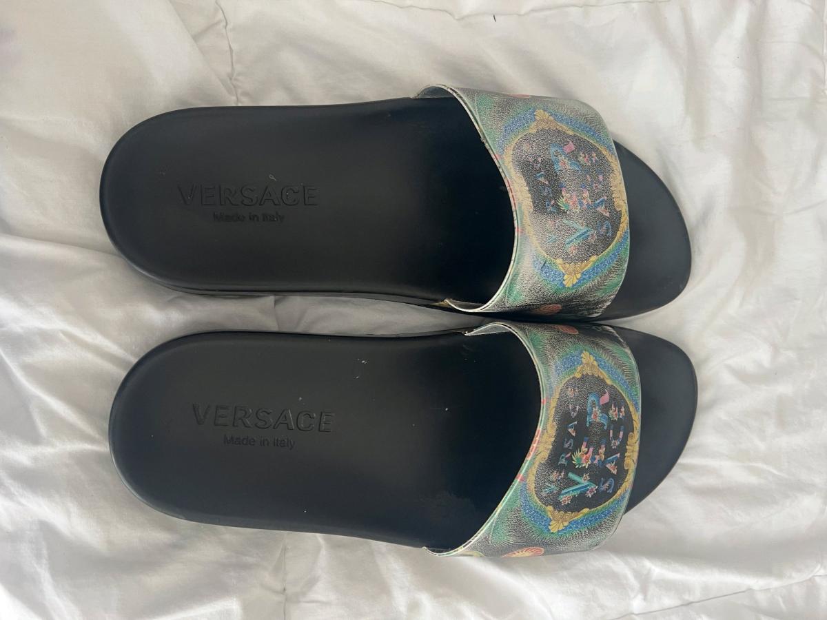 Versace Mens Slides size 9 5 shoes designer sandals slipons