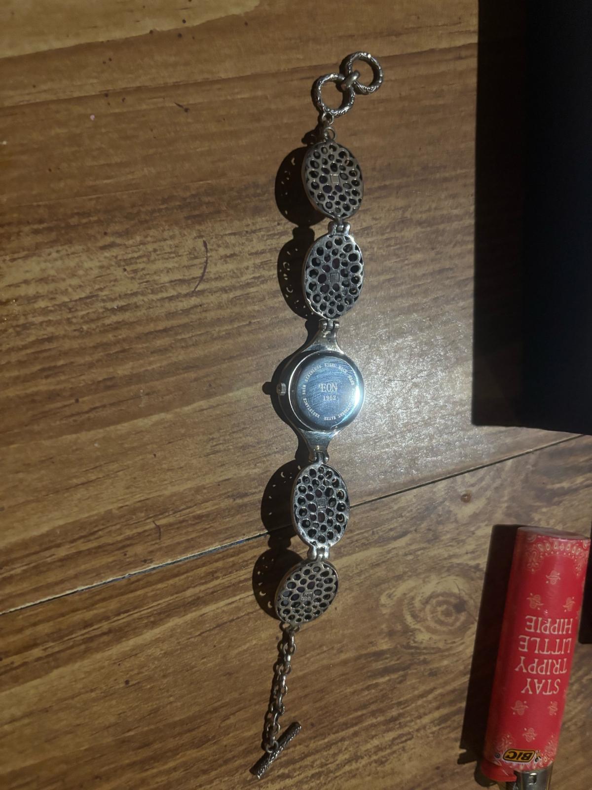1962 Burmese Lavender Swiss Movement Sterling Silver