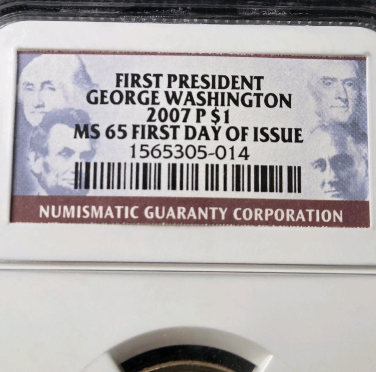 2007 George Washington Presidential Graded Coin