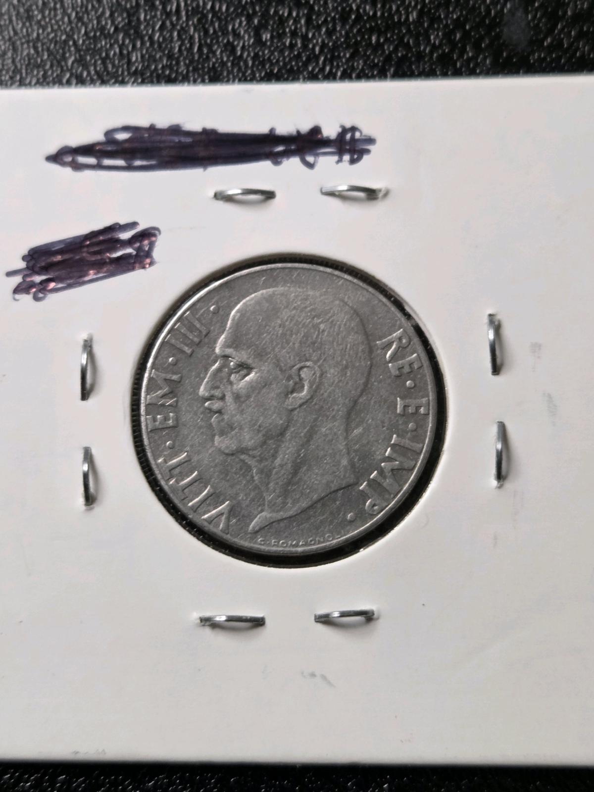 A nice 1939 20 Centisimi Coin from Italy