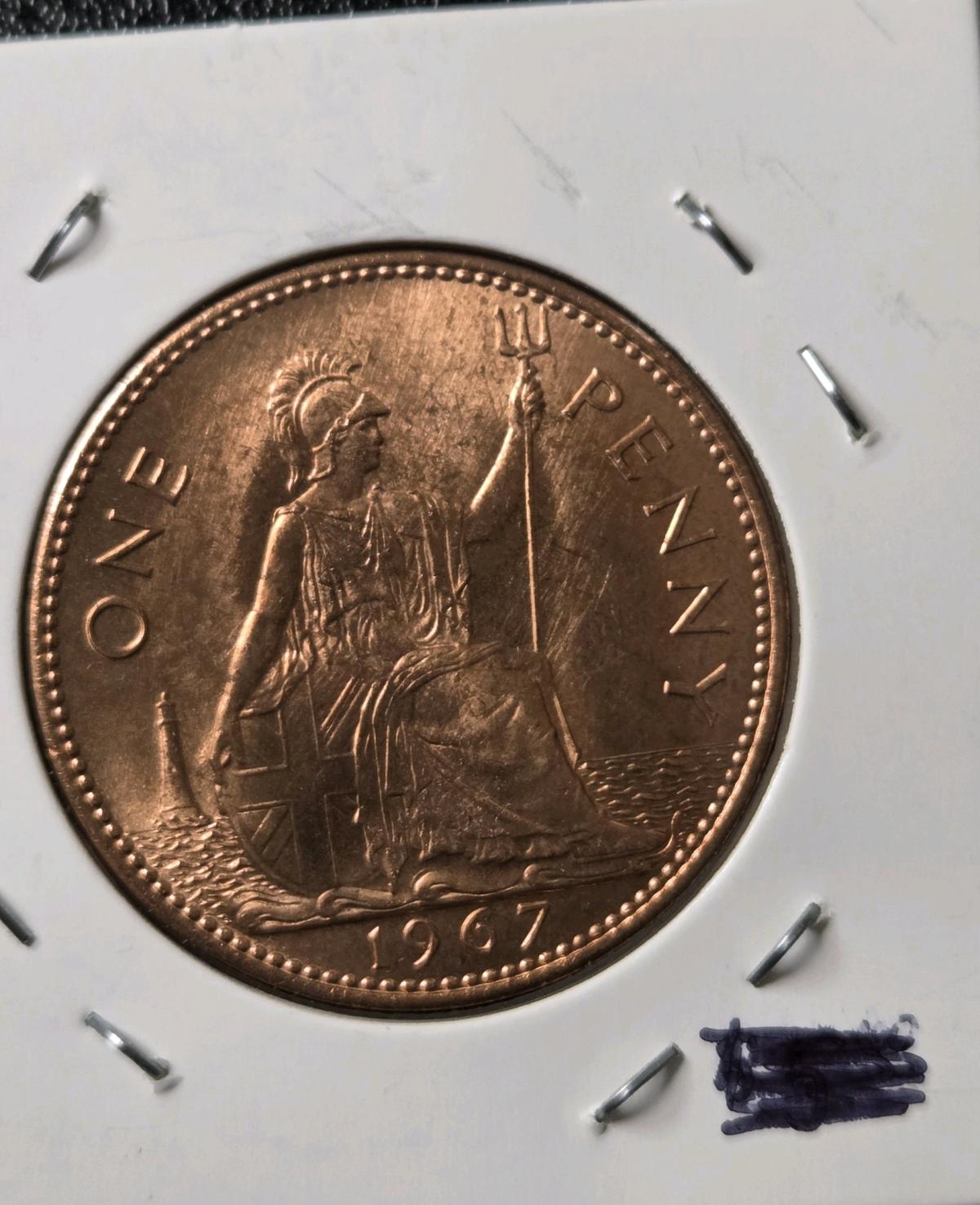 A Super nice 1967 British One Penny