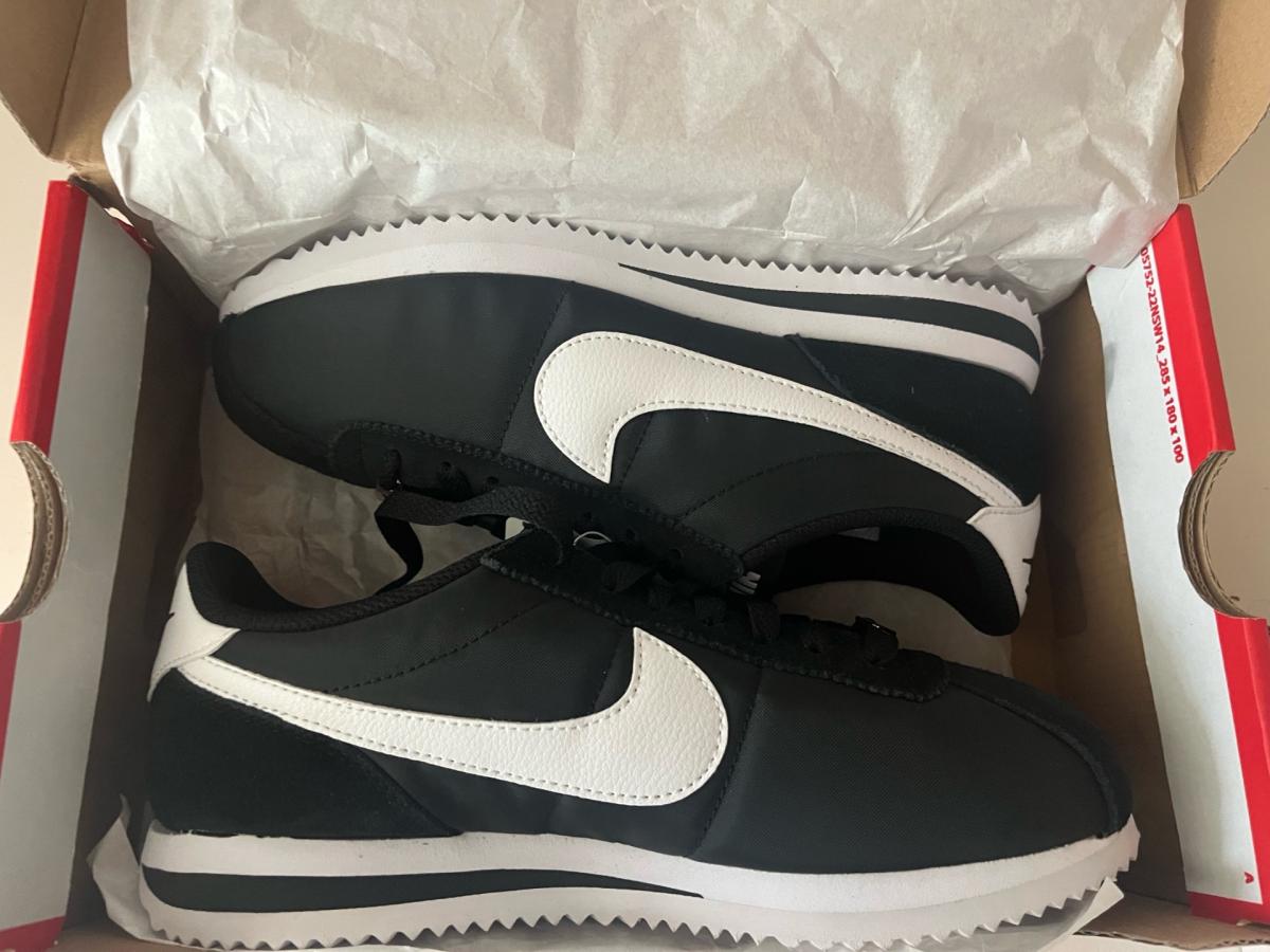 Black and White Nike Cortez