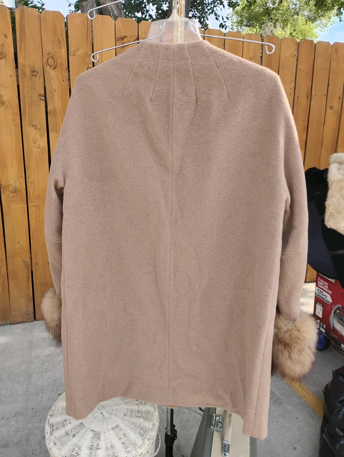 Vintage youthcraft pea coat with real Fur Cuffs