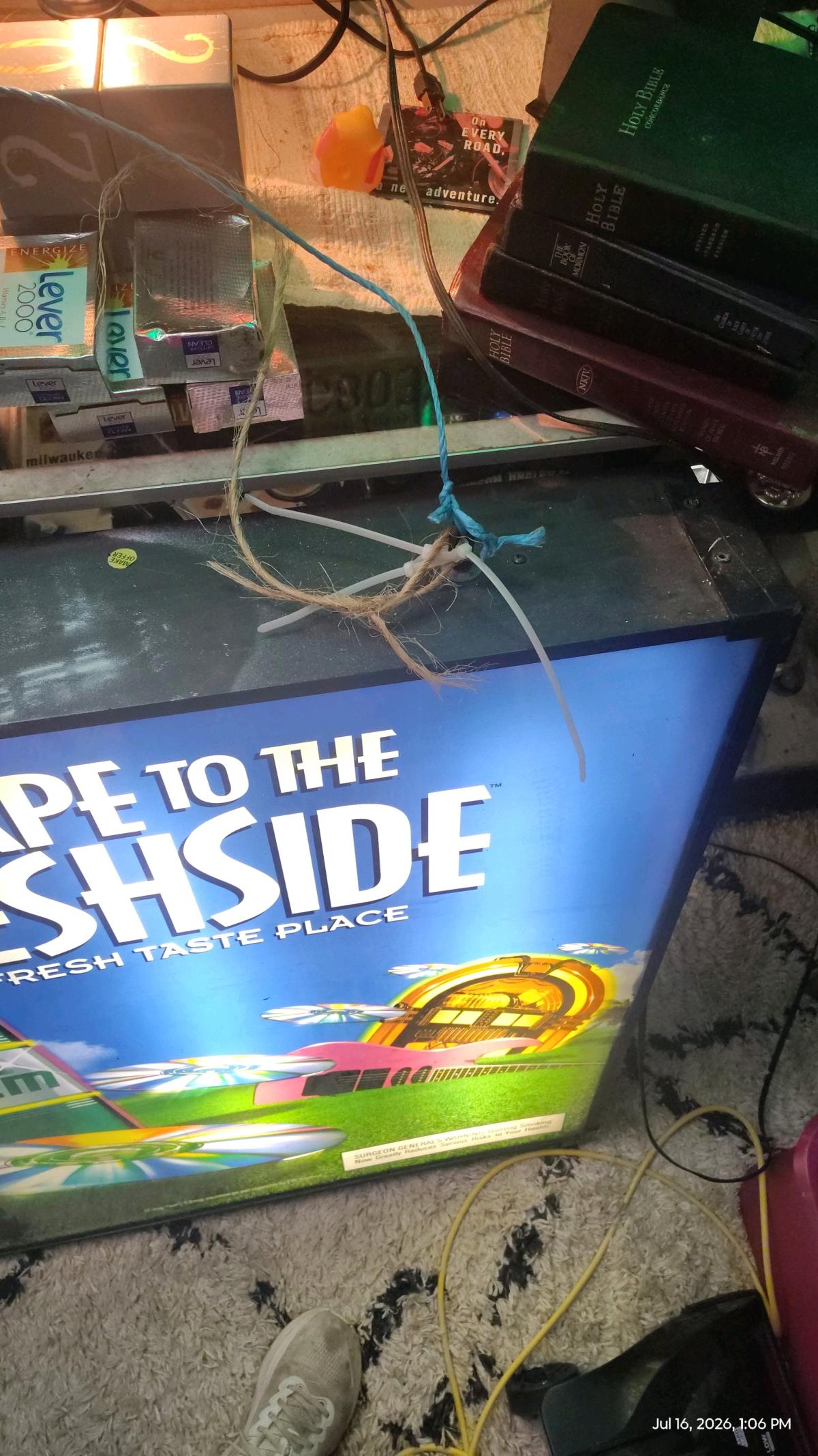 Dual sided vintage light up sign