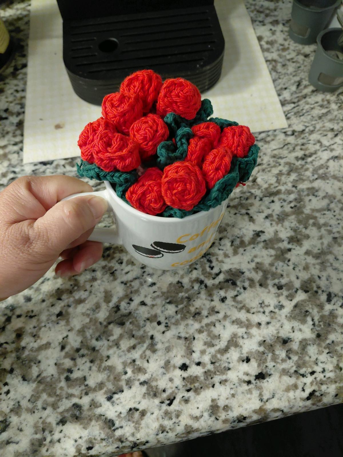 taza de cermica decorada a mano