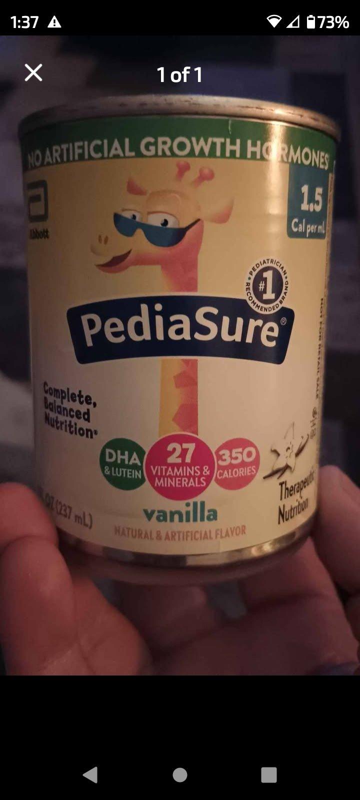 5 cases of vanilla flavored Pedisure