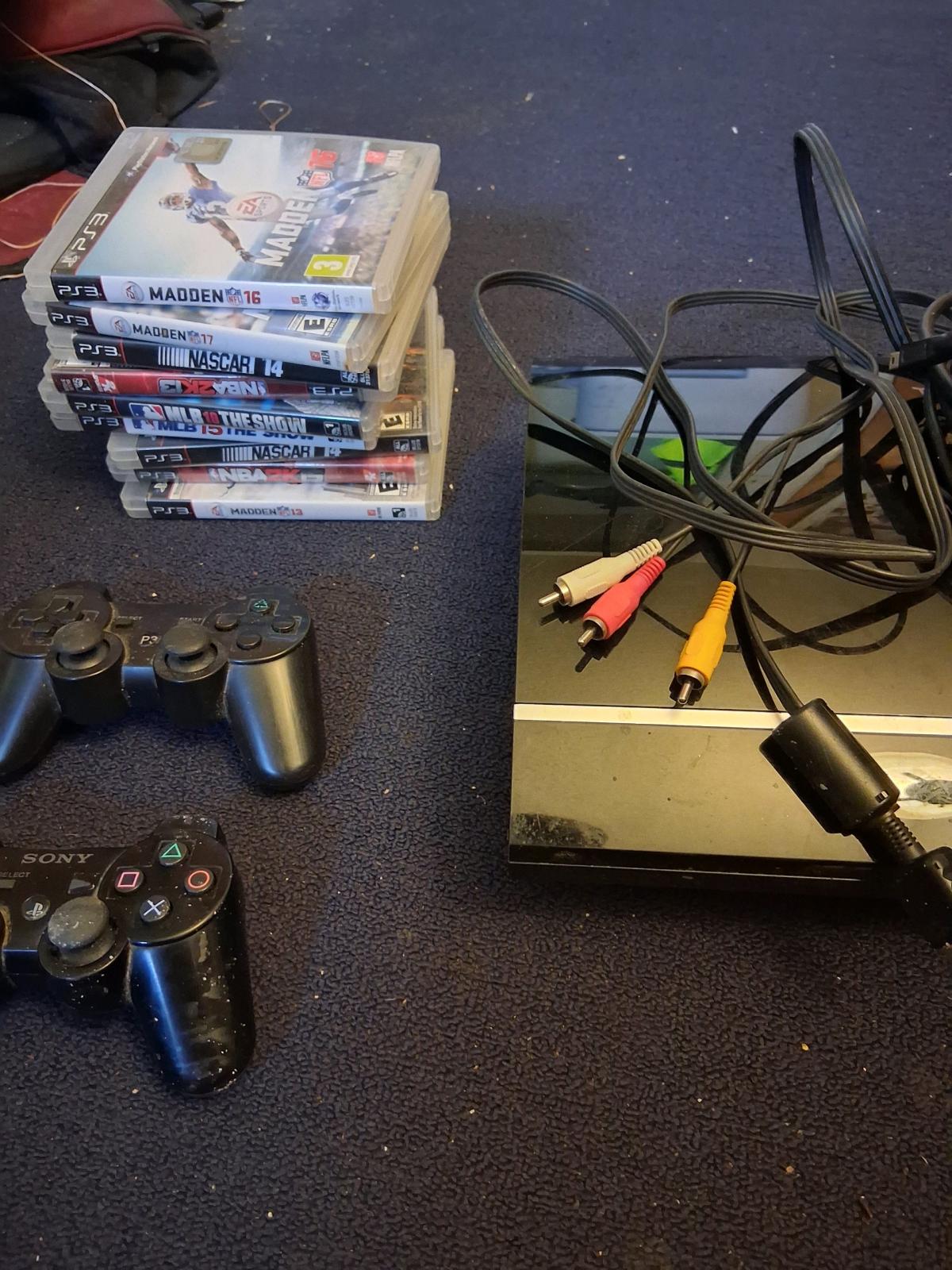 ps 3 great condition it works awesome it comes with 5 games