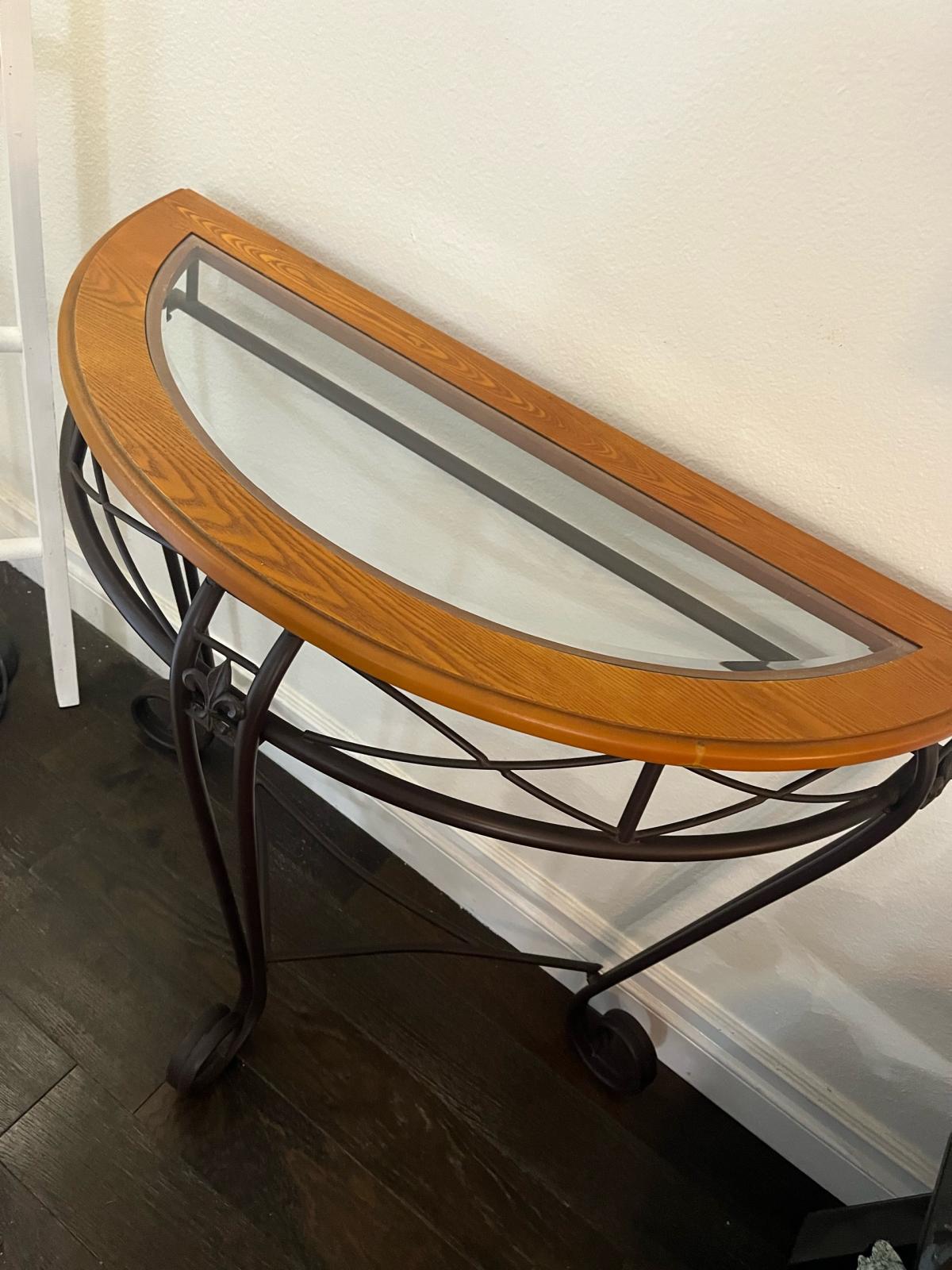 Demilune Entry Way Console Table