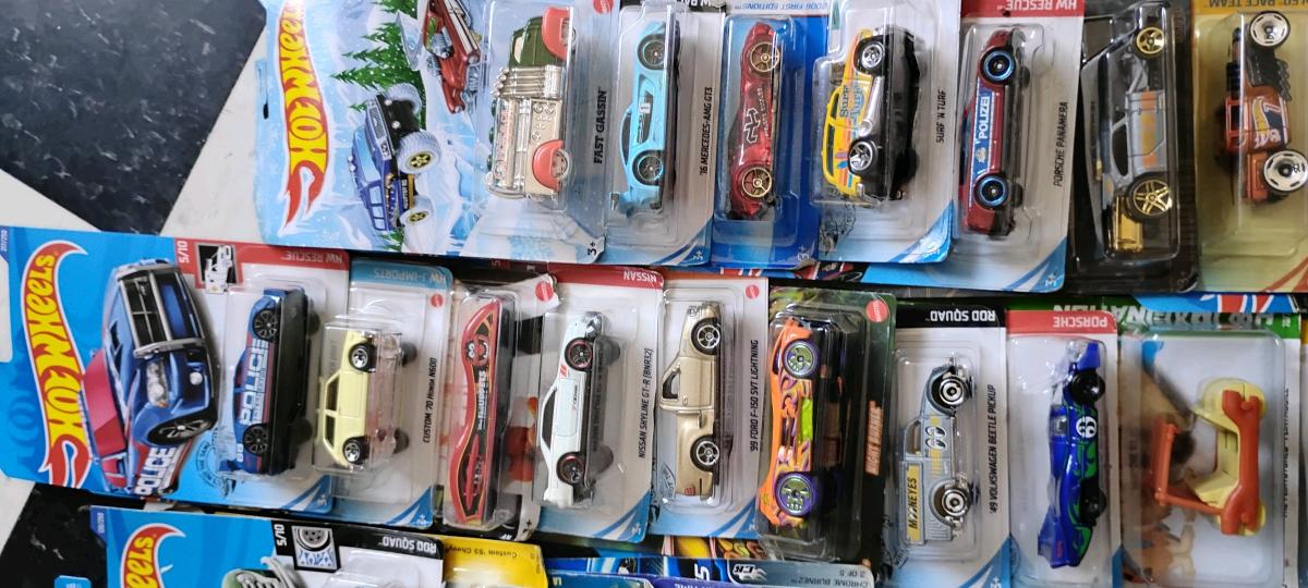 small collection of more than 70 Hot Wheels