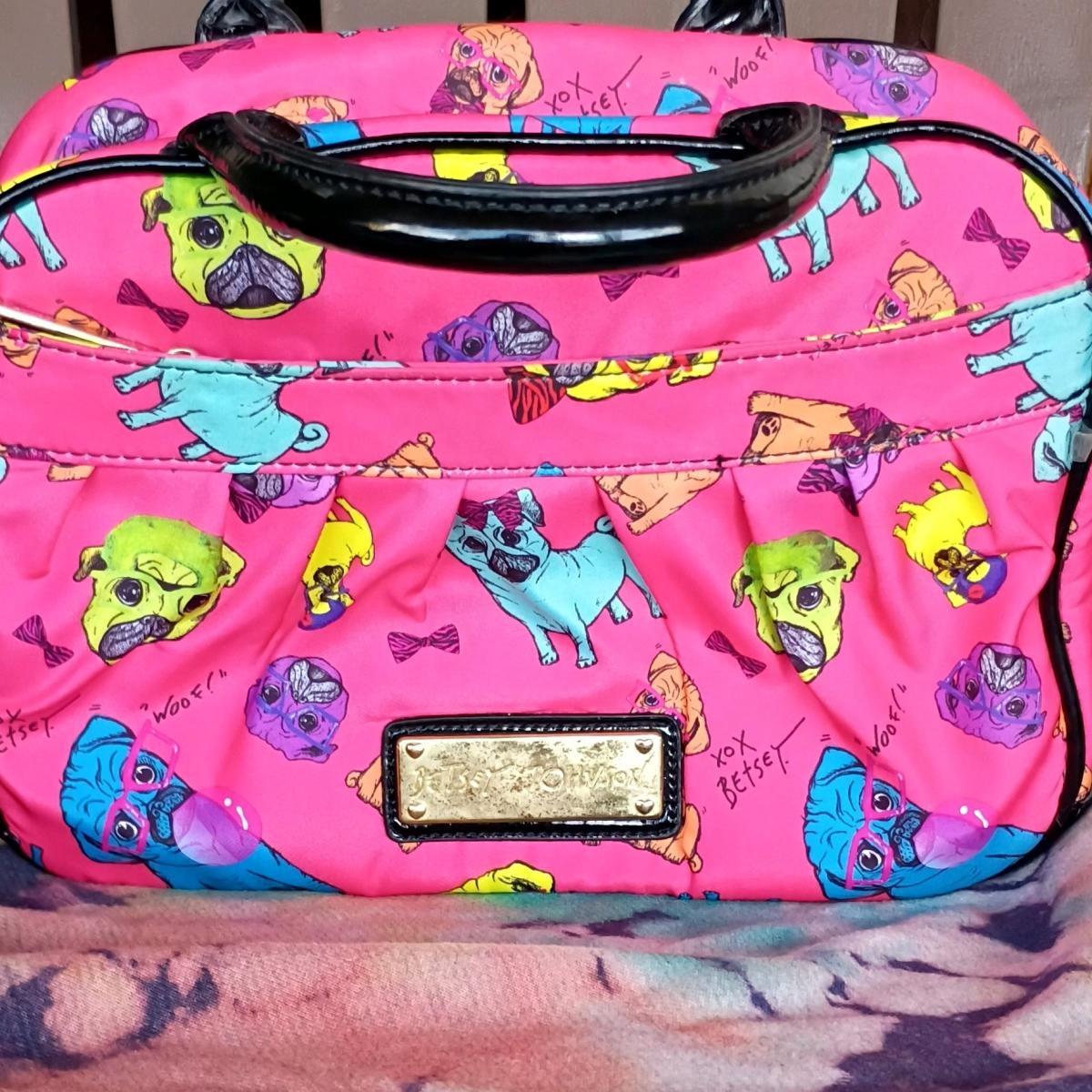 Betsey Johnson pug purse