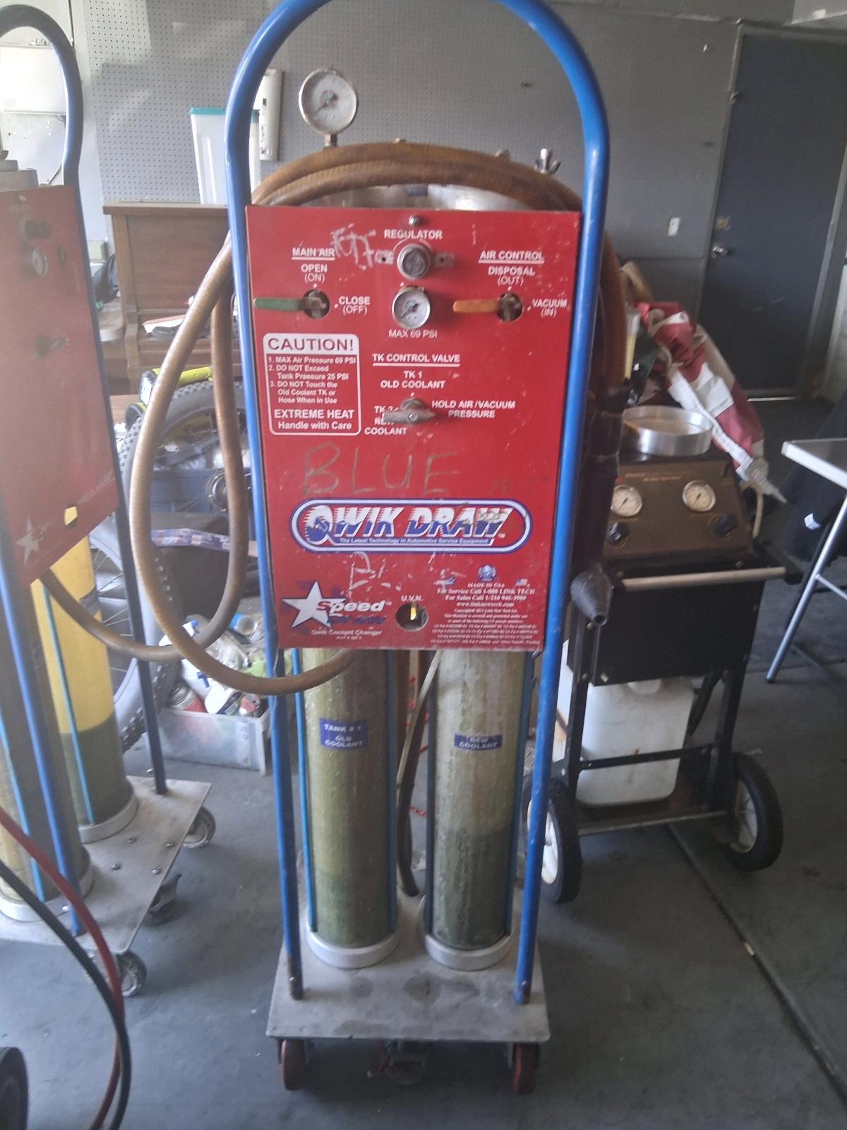 Title Qwik Draw Speed Draw Commercial Coolant Flush Machine