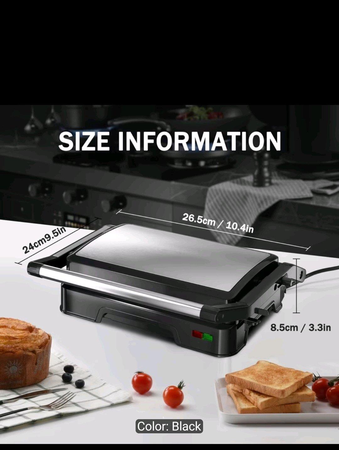 Electric Panini Press Grill 850 w