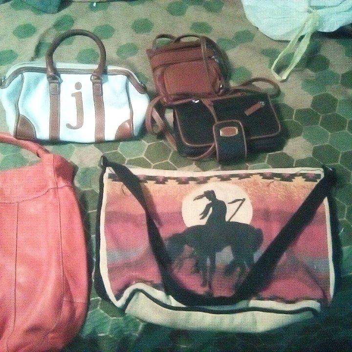 Bags and a couple purses