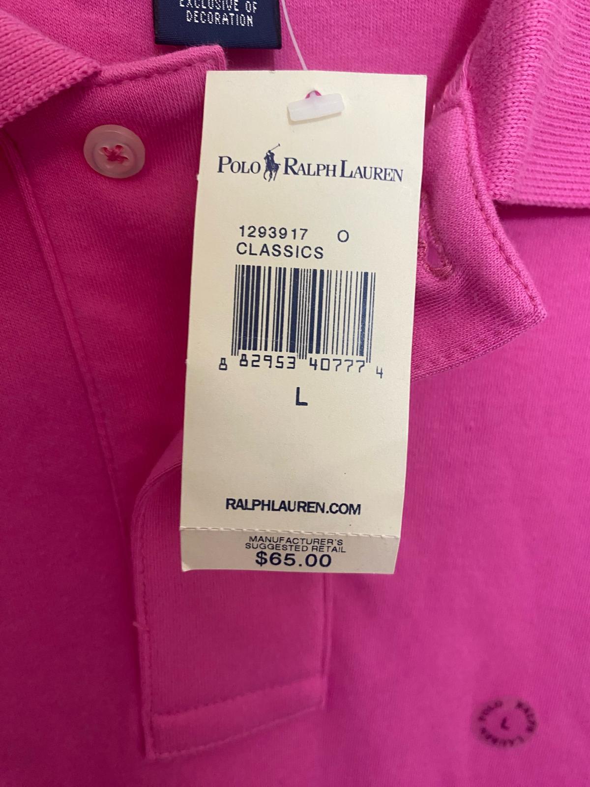 Large Pink Polo By Ralph Lauren