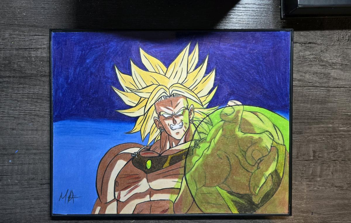 Dragon Ball Z Broly Pencil Hand Drawn