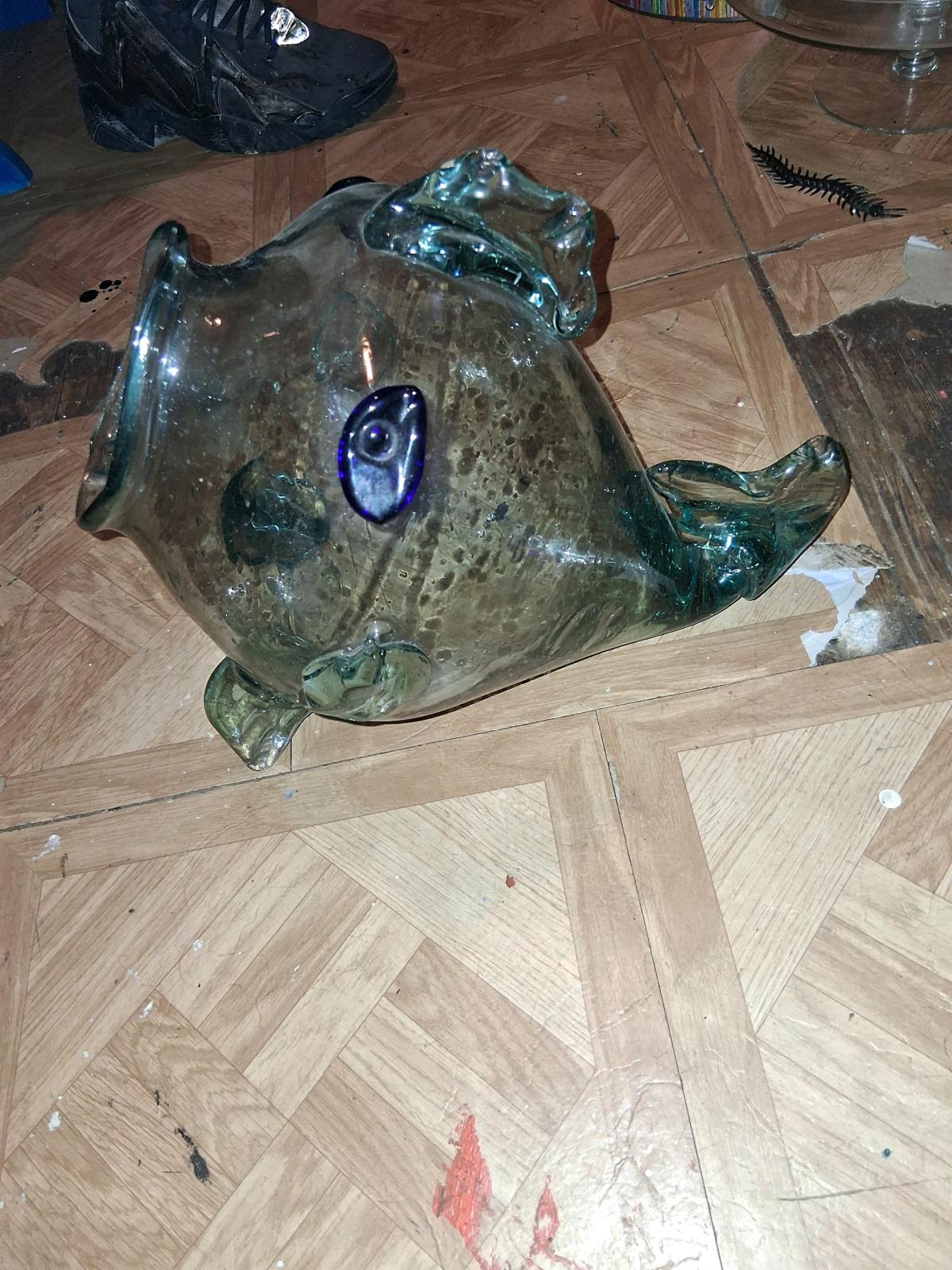 Blown Fish and Crystal bowls