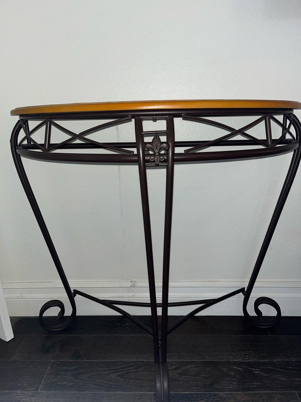 Demilune Entry Way Console Table