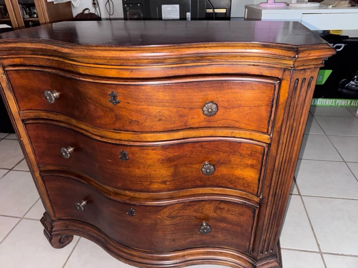ETHAN ALLEN Tuscany Collection Cherry ThreeDrawer Nightstand