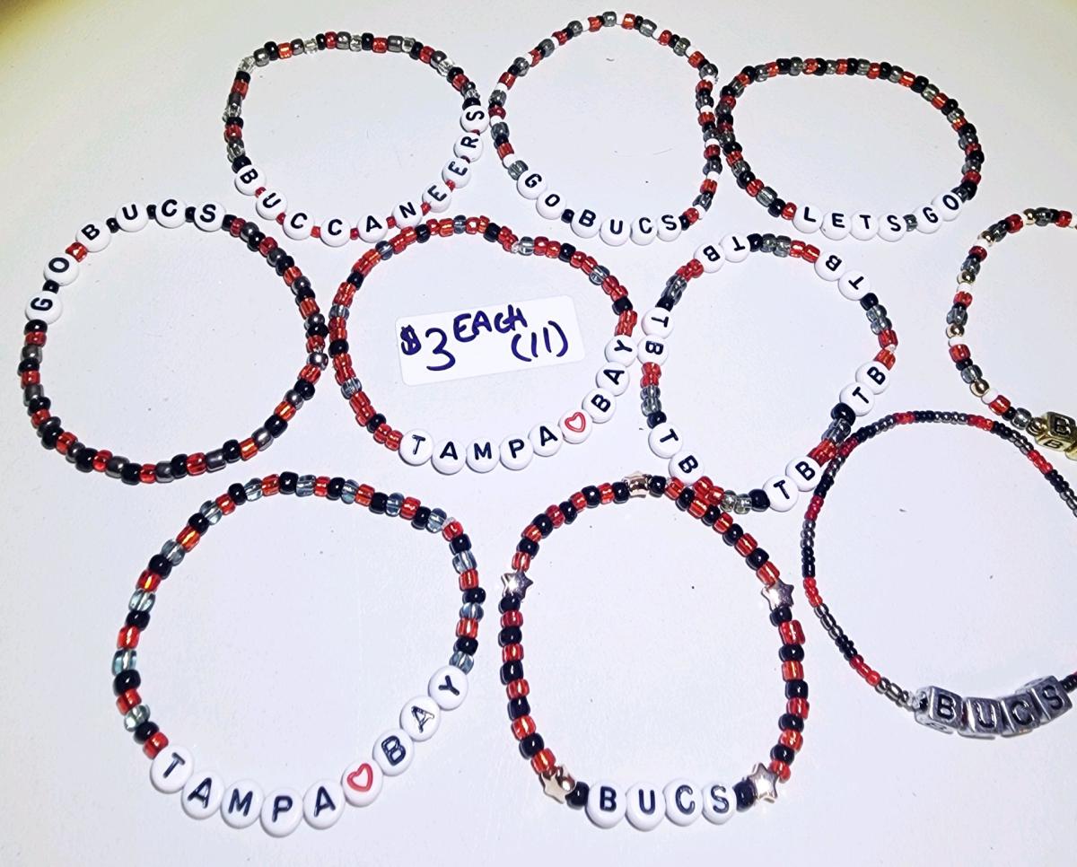 Football teams beaded bracelets