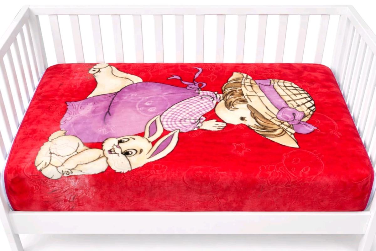 KIDS SOFT BED COMFORTER BLANKET RED