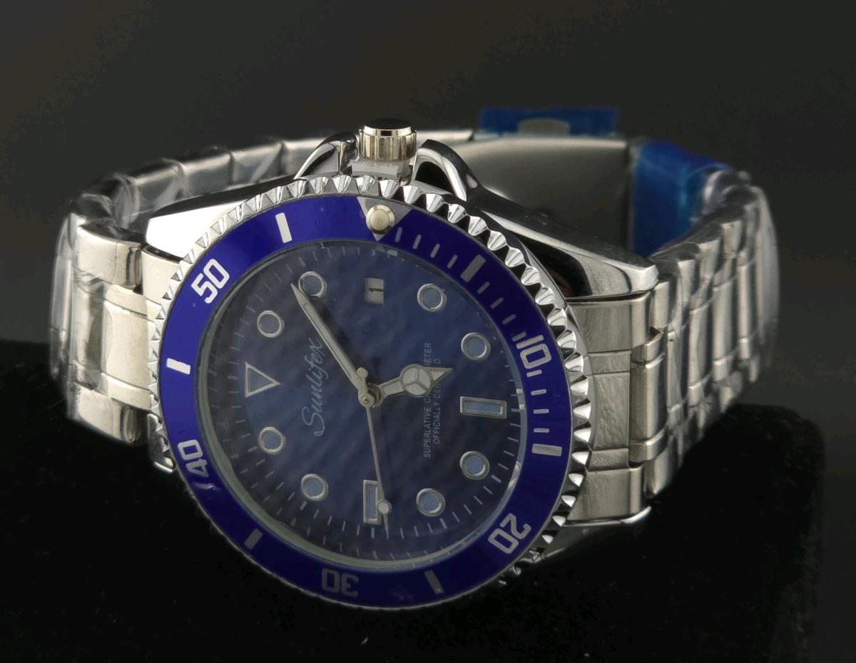 Blue Watch for Men stainless steel