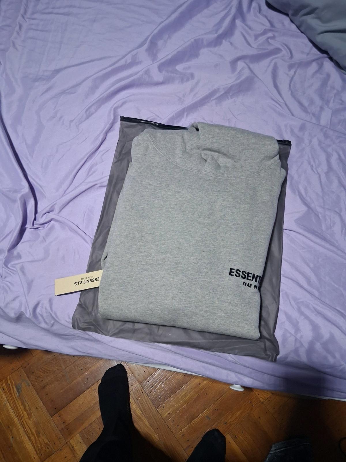 essentials fear of God hoodie size medium