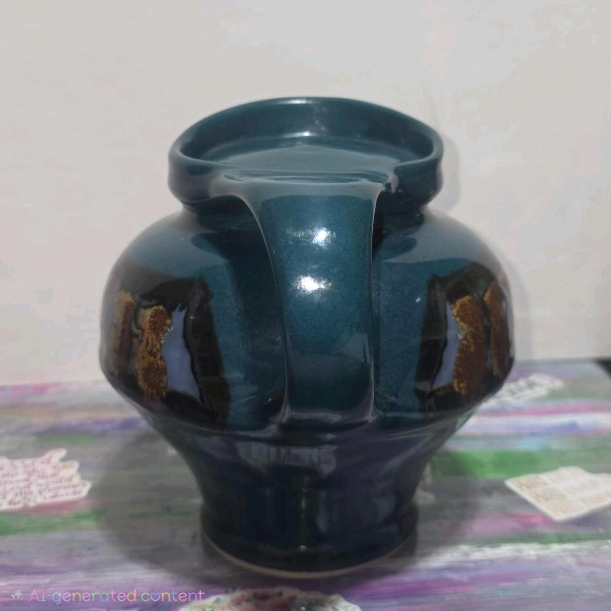 Vintage Colin Gorry Seagrove NC Studio Art Pottery  Pitcher