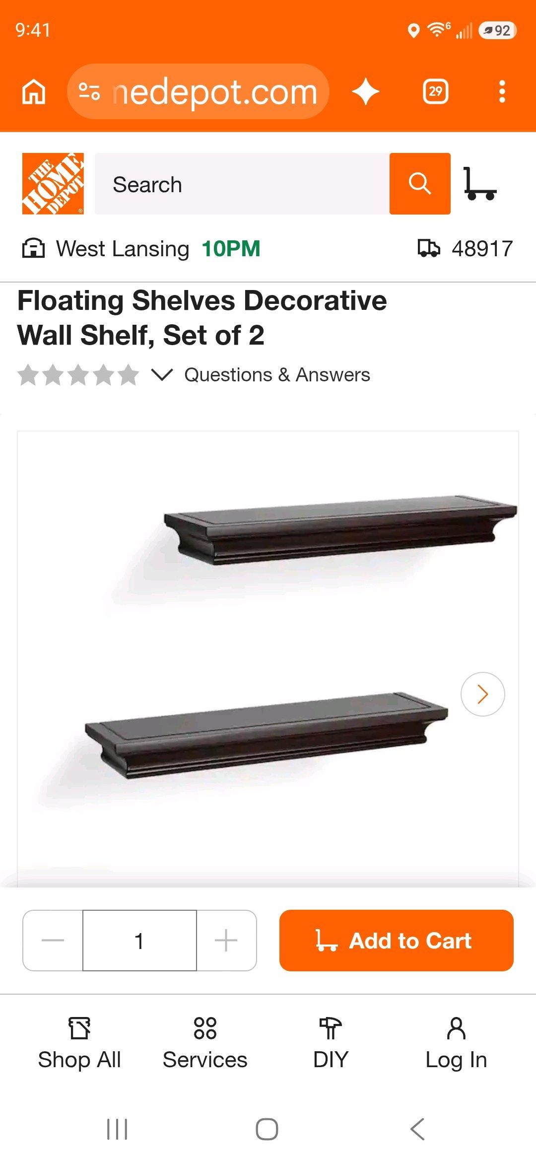 Threshold Traditional Shelf Set Espresso 4Piece