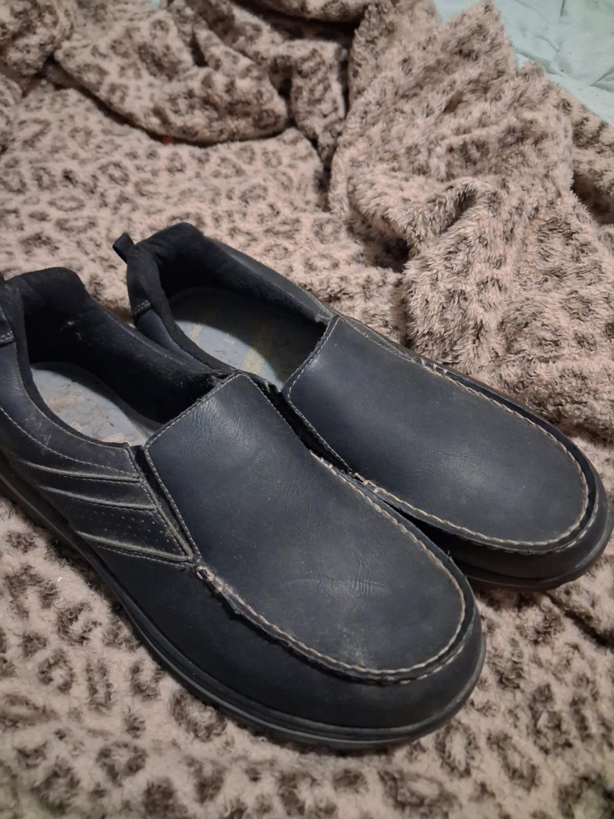 Mens fashion slide on dress shoes 13