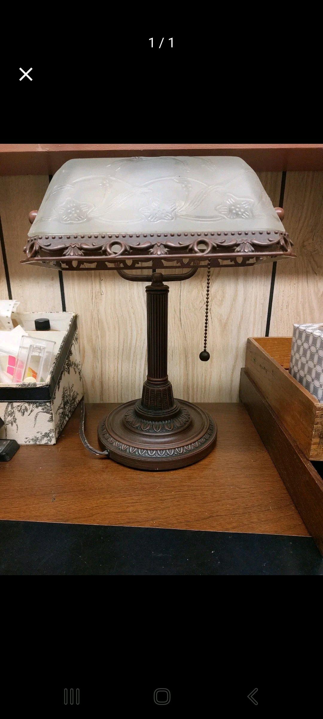vintage bankers desk lamp