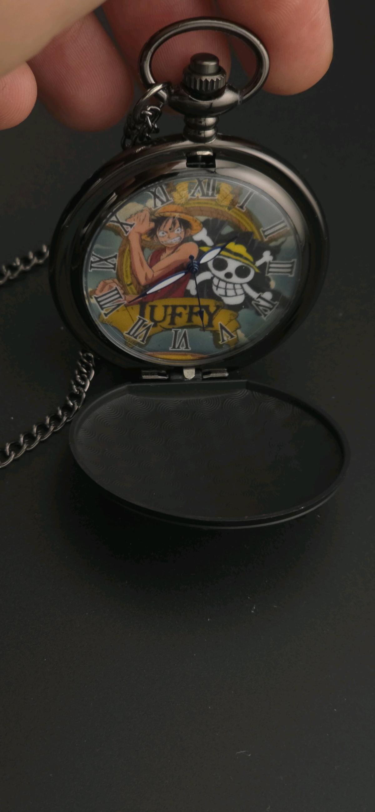 one piece Pocket watch black unisex