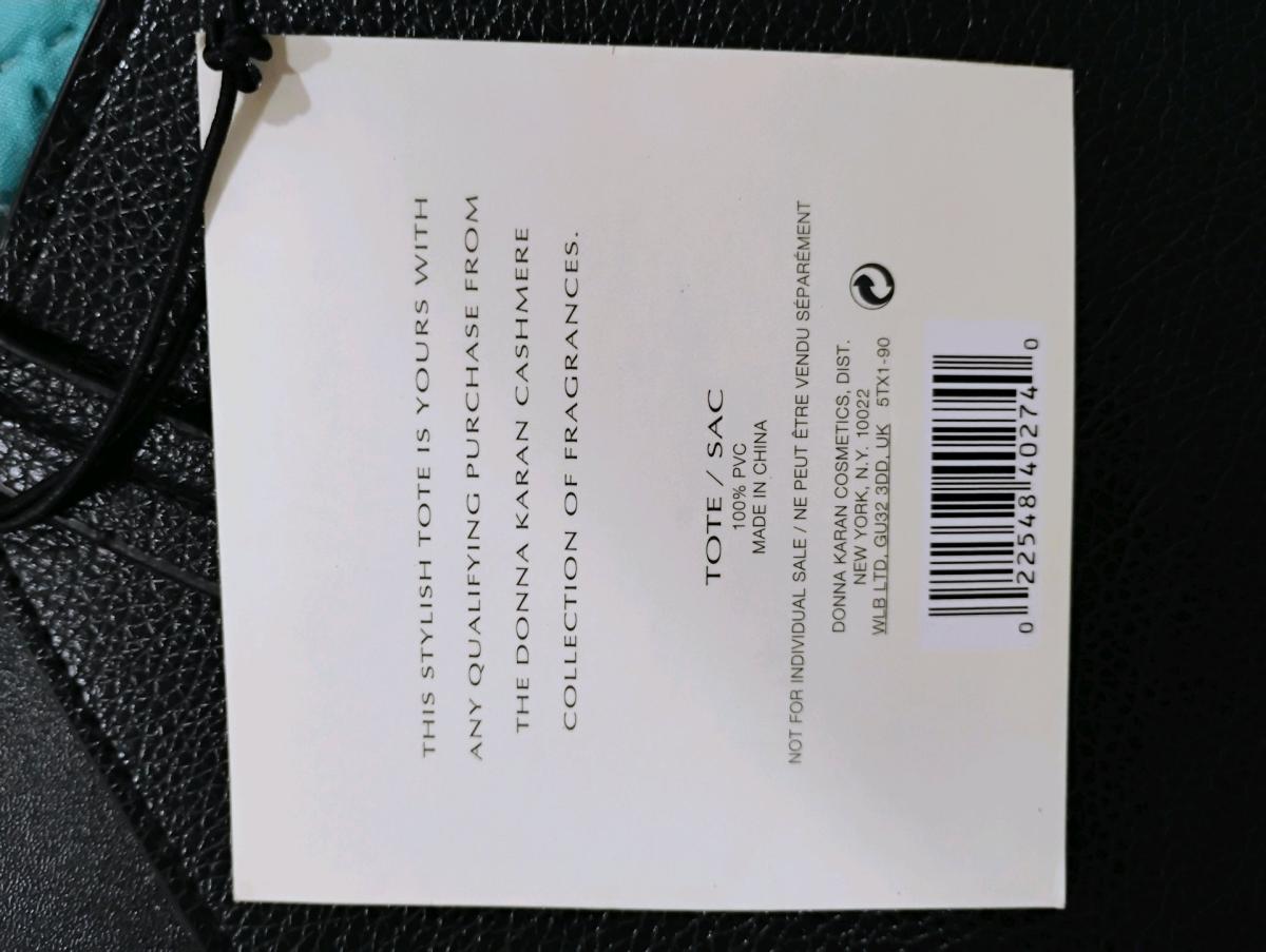 Donna Karan New York Black Pebbled Leather Tote Bag