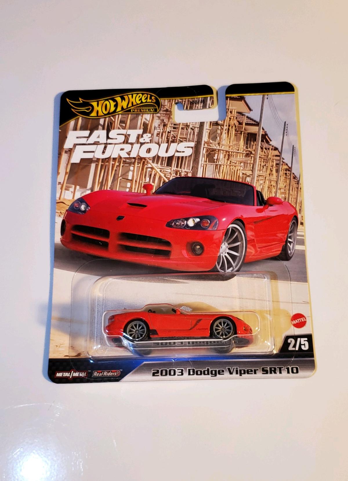 Hot Wheels 2003 Dodge Viper SRT10 Premium Fast and Furious