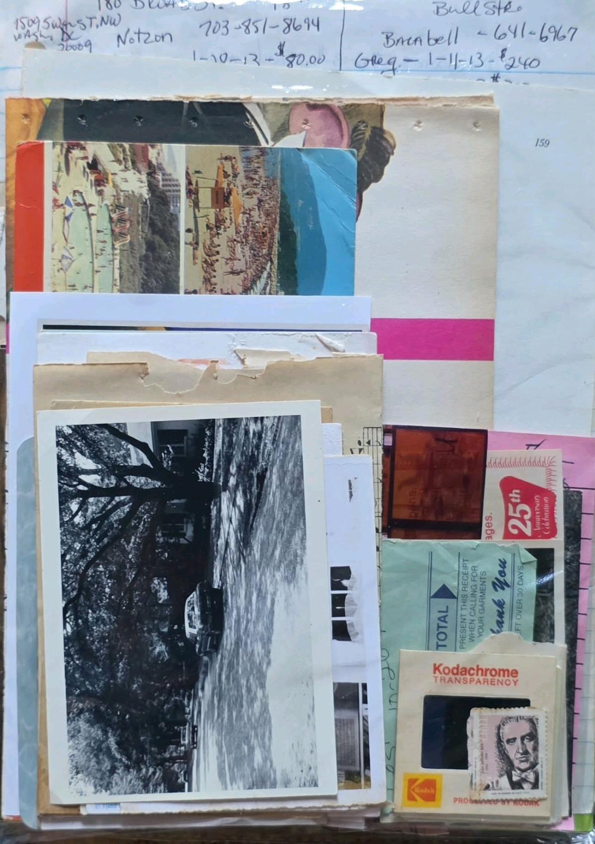 100plus pieces of unique vintage ephermera paper archive