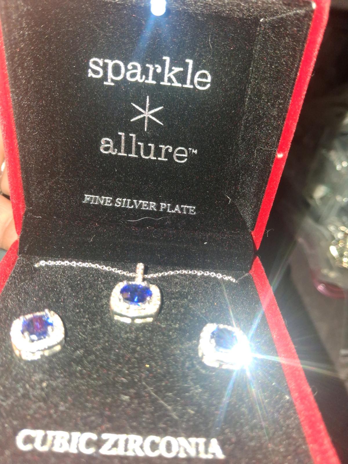 MISS MISC VINTAGE Sparkle  Allure Blue Cubic Zirconia Silver