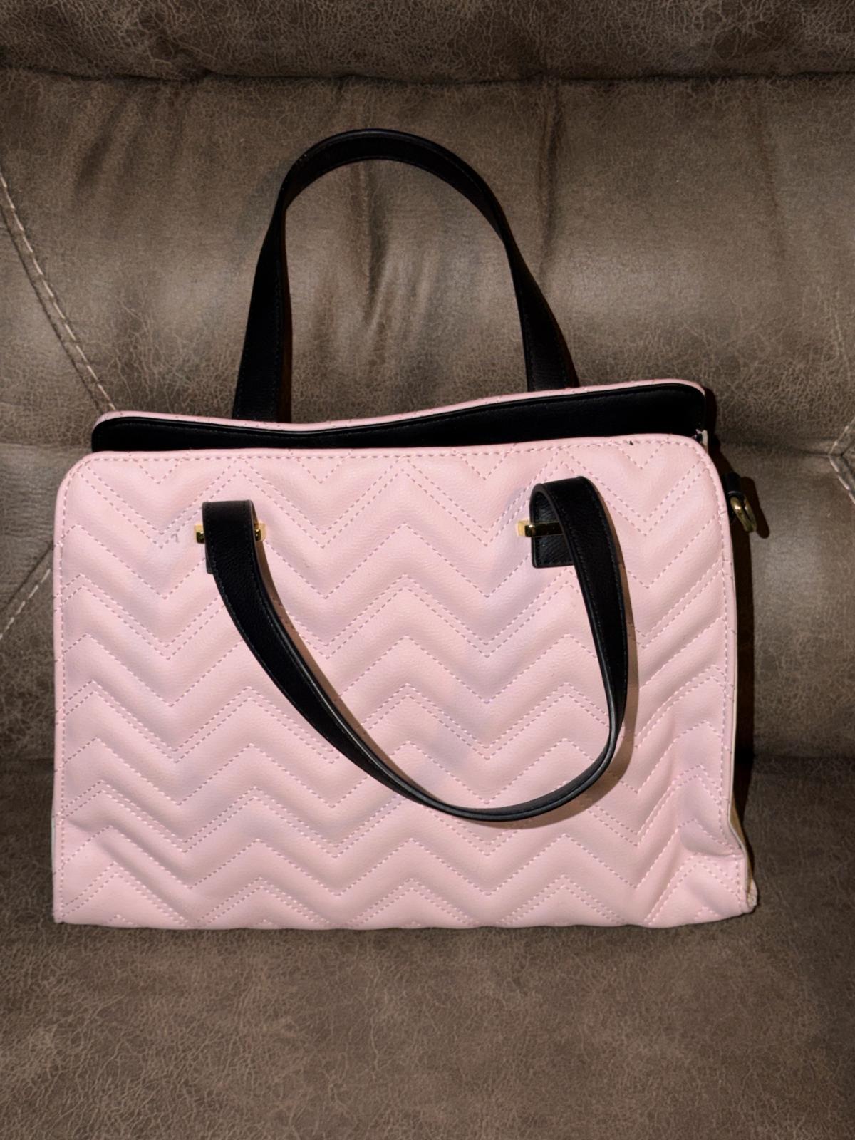 Luv Betsey Quilted Pink Bag With Wallet