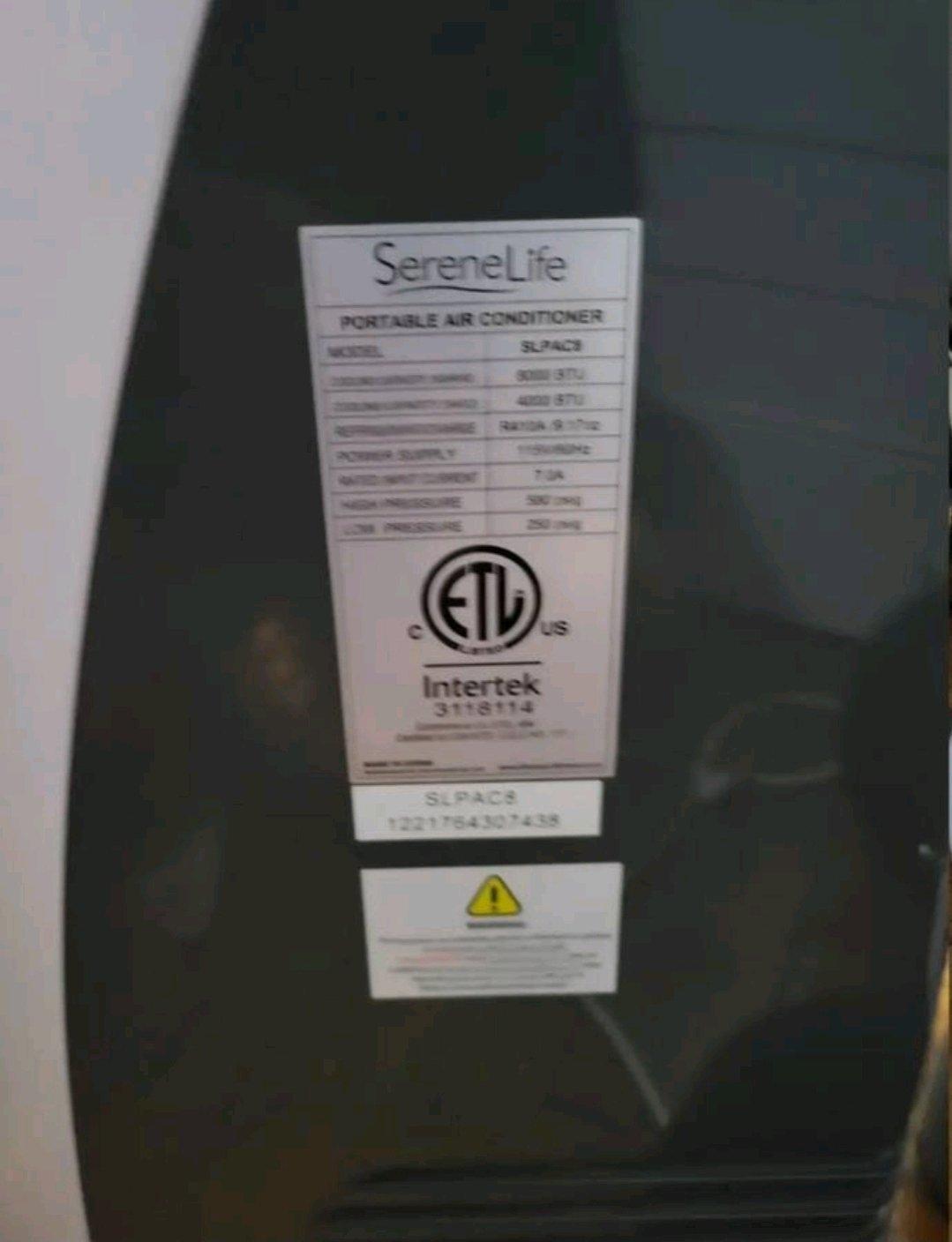 SereneLife Portable Air Conditioner