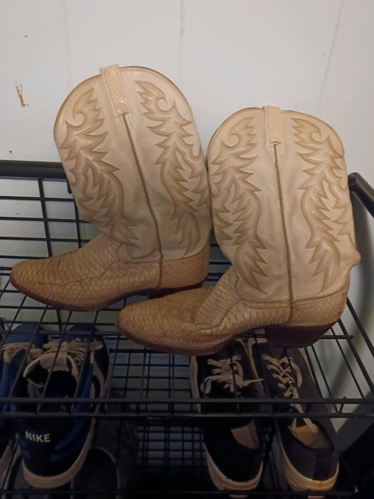 Snake Skin Cowboy Boots size 12